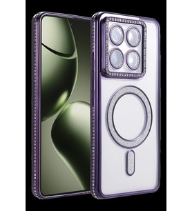Pilelistore   Xiaomi Mi 14T Pro Joke Simli Magneticsafe Kılıf - Derin Mor