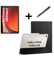 Samsung Galaxy Tab S10 Lite FE/S10/S9 FE/S9 Kılıf SET PU Deri Smart Tablet Kilif