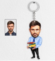 Kişiye Özel Yazar Tasarımlı Karikatür Anahtarlık 3