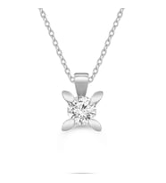 0.60 Karat Tektaş Pırlanta Kolye (Beyaz)