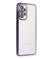 Durukar® Samsung Galaxy A53 5G Kılıf Lensli Silikon - Mor