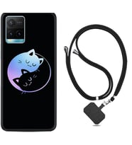 Vivo Y11S Y21S Y20 Y20S Y70 Kılıf Boyun Askılı Silikon Love Cats 1604