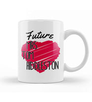Future Mrs Tom Hiddleston Love Heart Kupa Bardak Porselen