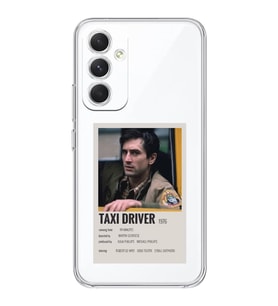 Samsung Galaxy A54 Uyumlu Taxi Driver Poster Tasarımlı Şeffaf Telefon Kılıfı