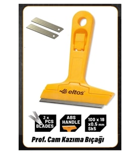 Çok Fonksiyonlu Profesyonel Cam Kazıma Bıçağı 2 Adet Yedek Bıçak Hediyeli