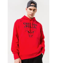 Nike NBA Chicago Bulls Fleece Pullover Essential Erkek Kapüşonlu Bol Kesim Sweatshirt Kırmızı