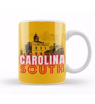 South Carolina state flag gift vintage Retro Rainbow Style Kupa Bardak Porselen