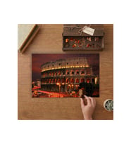 Kolezyum Gece Manzarası Tasarımı 240 parça Ahşap Puzzle Ahşap Kutuda MP01564