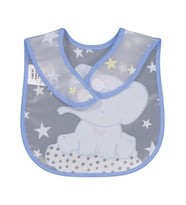 Civil Baby Papyonlu Fil Baskılı Mama Önlüğü - Mavi Standart