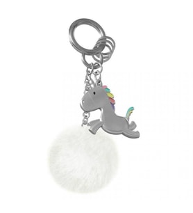 Metalmorphose UNicorn Charm Pomponlu Anahtarlık
