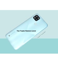 Tkgz - Oppo Realme C21 FULL KASA Arka Kapak Batarya Kapağı - MAVİ