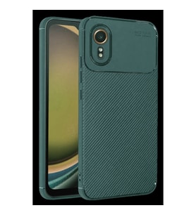 Samsung Galaxy Xcover 7 Kılıf Auto Focus Karbon Kapak - Yeşil