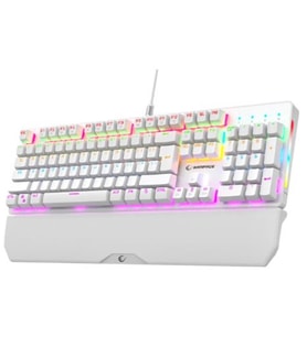 Rampage KB-R86 UMBRA Beyaz USB Rainbow Aydınlatmalı Blue English Mekanik Gaming Oyuncu Klavye