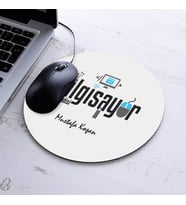 İsimli Bilgisayar Mühendisi Temalı Yuvarlak Mousepad