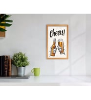 BK Home Cheers Tasarımlı Dekoratif Retro Ahşap Tablo-1