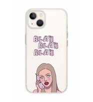 Iphone 14 Uyumlu Blah Blah Blah Mean Girls Desenli Şeffaf Telefon Kılıfı