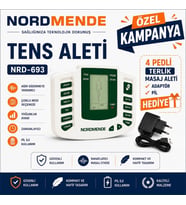 Tens Cihazı 4 Pedli Dijital Masaj Cihazı Adaptör 4 Ped Ve Pil Hediyeli