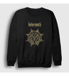Presmono Unisex Siyah Demonica Behemoth Sweatshirt 16584tt