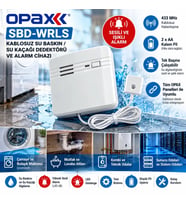 OPAX SBD-WRLS Kablosuz Su Kaçağı ve Su Baskını Dedektörü Sesli Alarm Cihazı