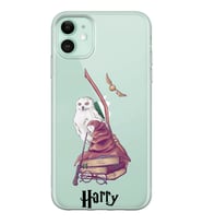 Apple Harry Şapka Kitap Tasarımlı Şeffaf Telefon Kılıfı