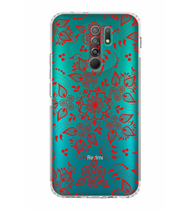 Xiaomi Redmi 9  Kamera Korumalı Kapak Nostalji Desen Tasarımlı Şeffaf  Kılıf