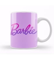 Barbie Purple Shade logo Kupa Bardak Porselen