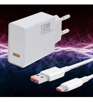 120W USB Hızlı Type C Uçlu Kablolu Şarj Aleti (5343)