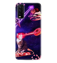 Vivo Y20S Kılıf Resimli Desenli Silikon Platinium Series War Cats 1819