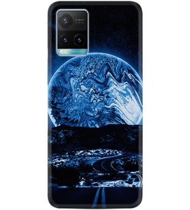 Vivo Y11S Y21S Y20 Y20S Y70 Kılıf Desemli Silikon Mavi Gece 1605