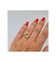Rose-gold Şık Zincir Kadın Yüzük Ayarlamalı