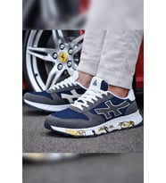 Mc Jamper 2444 Erkek Klasik Sneaker Lacivert - Gri