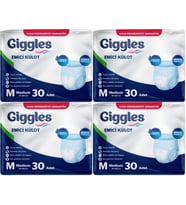 Giggles Hasta Bezi Yetişkin Emici Külot M-Orta Medium 120 Adet (4PK*30)