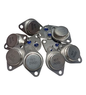 10 Adet RFT 2N3055 Transistör NPN TO-3 60V 15A