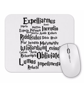 Harry Potter Spells Mouse Pad
