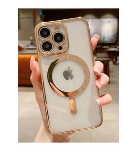 Apple iPhone 13 Pro Kılıf Kamera Lens Korumalı Magsafe Şarj Kilifi Şeffaf Renkli Yumuşak Kapak
