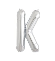 Nedi Folyo Balon 100 Cm Harf Şişirilmemiş Gümüş (K Harfi) 