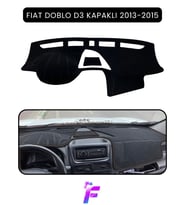 FIAT DOBLO D3 (2013-2015) KAPAKLI Uyumlu Torpido Örtüsü Araca Özel Üretim Kolay Montaj TB12