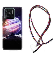 Xiaomi Poco X3 Pro M4 Pro X4 Pro C40 10C Kılıf Boyun Asklı Rasta Silikon Super Planet 1797