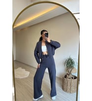 Kadın sweat eşofman ikili oversize takım DPNM018