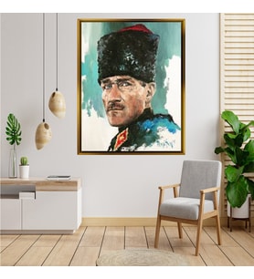 ÇERÇEVELİ ATATÜRK TABLO S460