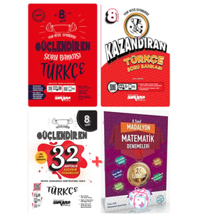 kitabın başkenti ankara yayıncılık 8.Sınıf LGS Türkçe Yeni Nesil Sorularla Güçlendiren-Kazandıran Soru+32 Hafta Seti (Çok Renkli)