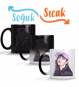 Blackpink Lisa 05 Sihirli Kupa Bardak Porselen