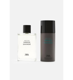 ZARA MAN GREEN SAVAGE EDT 90 ML + DEODORANT SPRAY EDC 150 ML ERKEK PARFÜM SETİ