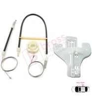 Seat Toledo MK3 5P2 2004-2009 Altea 5P1 XL İçin Elektrikli Arka Sağ Kapı Cam Kriko Tamir Seti