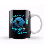 Cute Future Marine Biologist Making Waves Pun Kupa Bardak Porselen