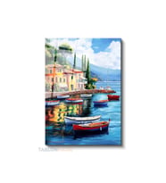 Dikey Cam Tablo Salon Duvar Tablosu Dikey Cam Tekneler Manzara Yeni Ev Hediyesi Ofis Tablosu