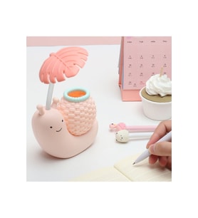 Masa Üstü Salyangoz Tasarımlı Kalemlik Led Lamba 22cm*11cm