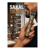 5W Saç Sakal Kesme Makinesi – 4 Kılavuz Taraklı, Şarjlı ve Çelik Başlıklı