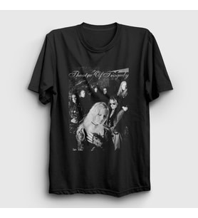 Presmono Unisex Siyah Poster Metal Theatre Of Tragedy T-Shirt 528910tt