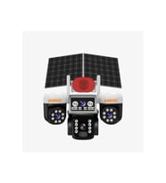 3 Kameralı 3ptz Sirenli Solar Kamera Av-s464w